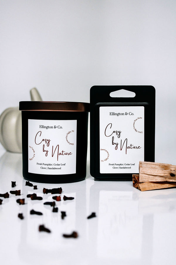Cozy by Nature Candle | Pumpkin Cedar & Charred Oak Fall Candle